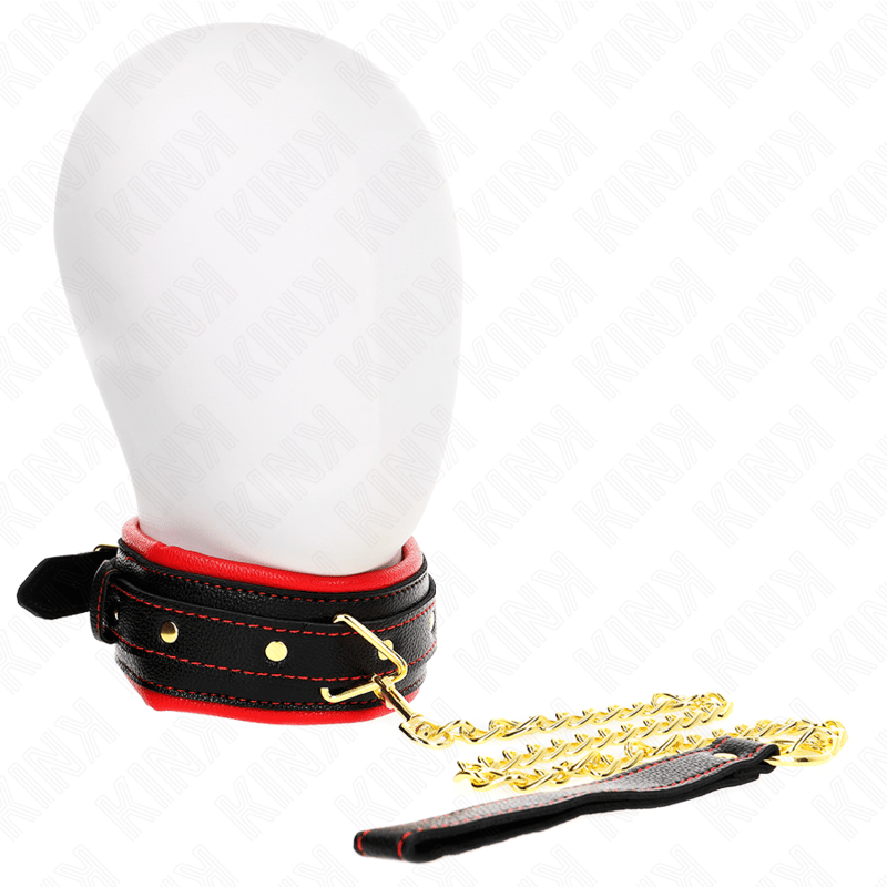 Kink – gepolstertes Kunstleder-Halsband Modell 2, 37–54 cm