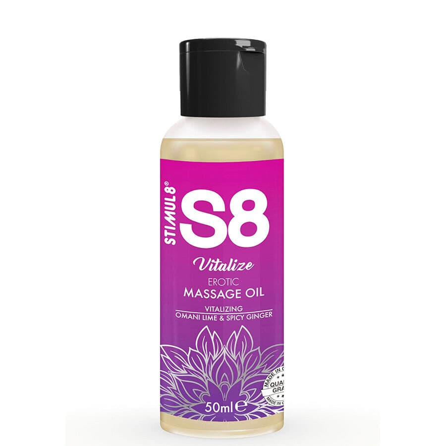 Stimul8 S8 Vitalisierendes Erotisches Massageöl Limette – Massageöl