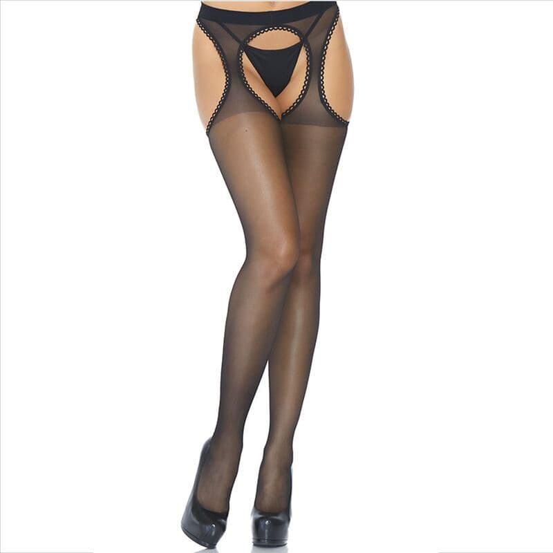 Leg Avenue Garter Stockings – transparente Strümpfe mit Strumpfgürtel