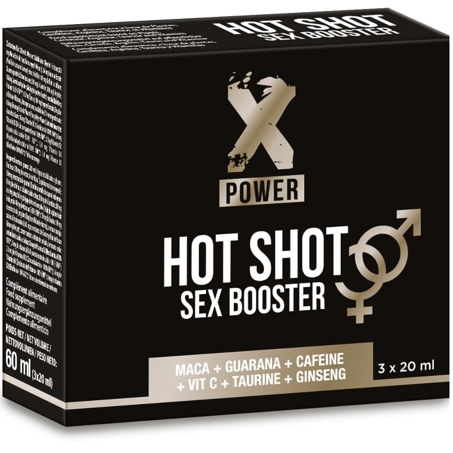 Labophyto X Power Hot Shot Sex Booster – Aphrodisiakum-Shots, 3 x 20 ml