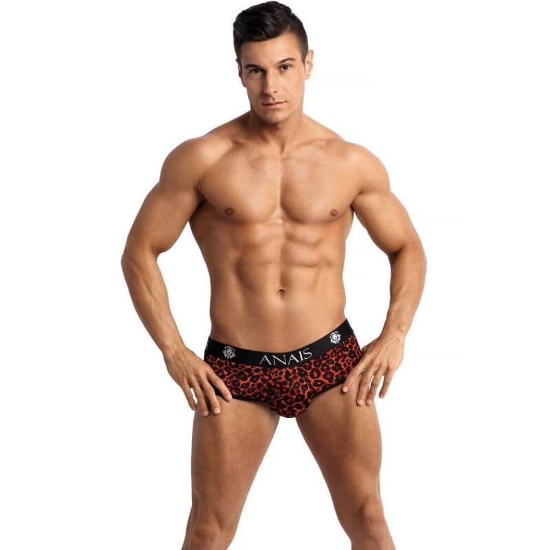 Anais Men Tribal – Jockstrap-Bikini mit offenem Gesäß
