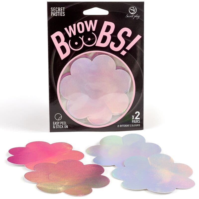 Secret Play Wow Boobs! – Nippelpasties in Blütenform, 2 Paar
