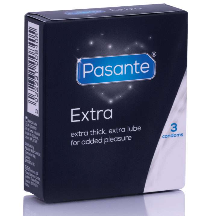 Pasante Extra – extra dicke Kondome mit zusätzlichem Gleitmittel