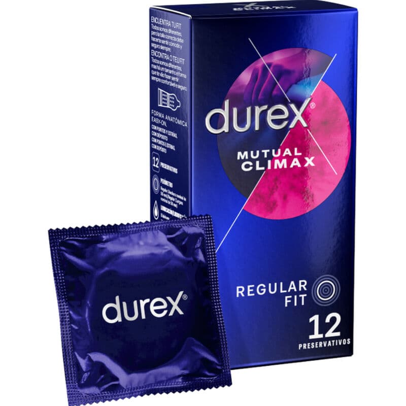Durex Mutual Climax – Kondome mit Noppen, Rippen und Performa-Gel