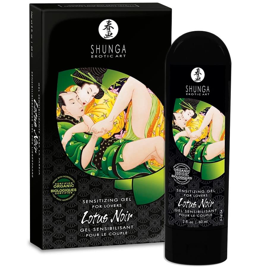 Shunga Lotus Noir – Sensibilisierende Bio-Creme für Paare, 60 ml