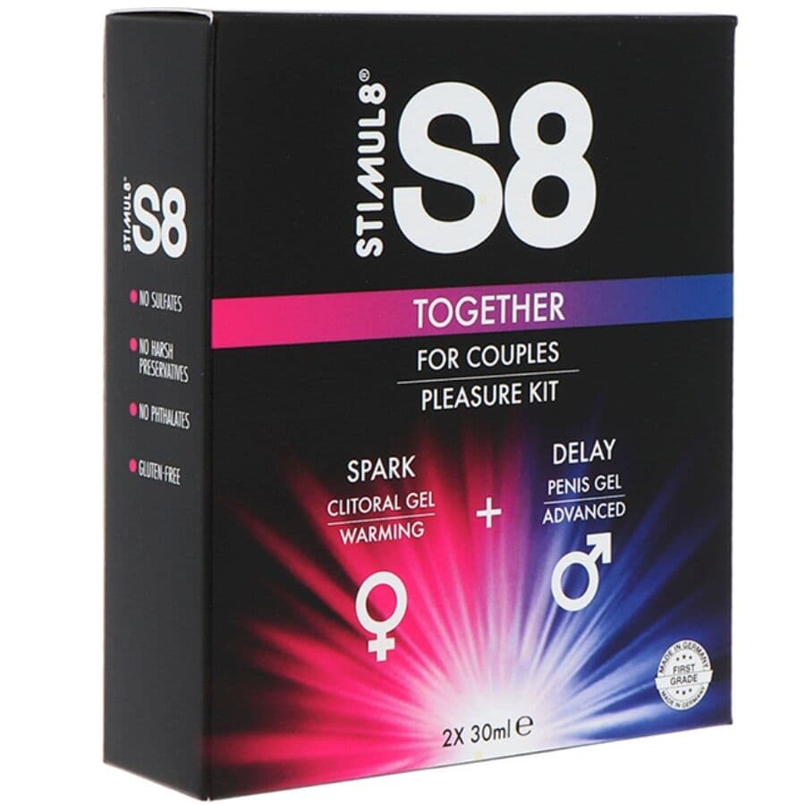 Stimul8 S8 Together – Paar-Set Klitoris- und Penisgel, 2 x 30 ml