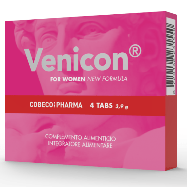 Cobeco Venicon – Libido-Nahrungsergänzung für Frauen, 4 Kapseln