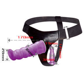 Baile Doppel-Harness – Umschnalldildo für vaginale und anale Doppelpenetration