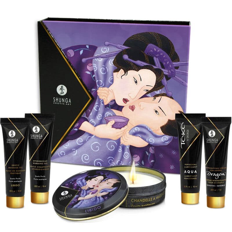 Shunga Secret Geisha Exotic Fruits – Massageset in Reisegröße