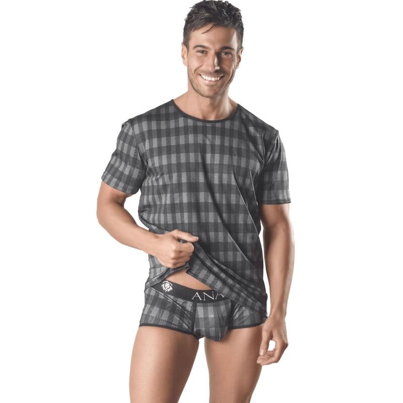 Anais Men Aegis – T-Shirt mit Karodruck