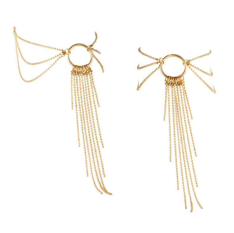 Bijoux Indiscrets Magnifique – Fußschmuck aus goldenen Ketten