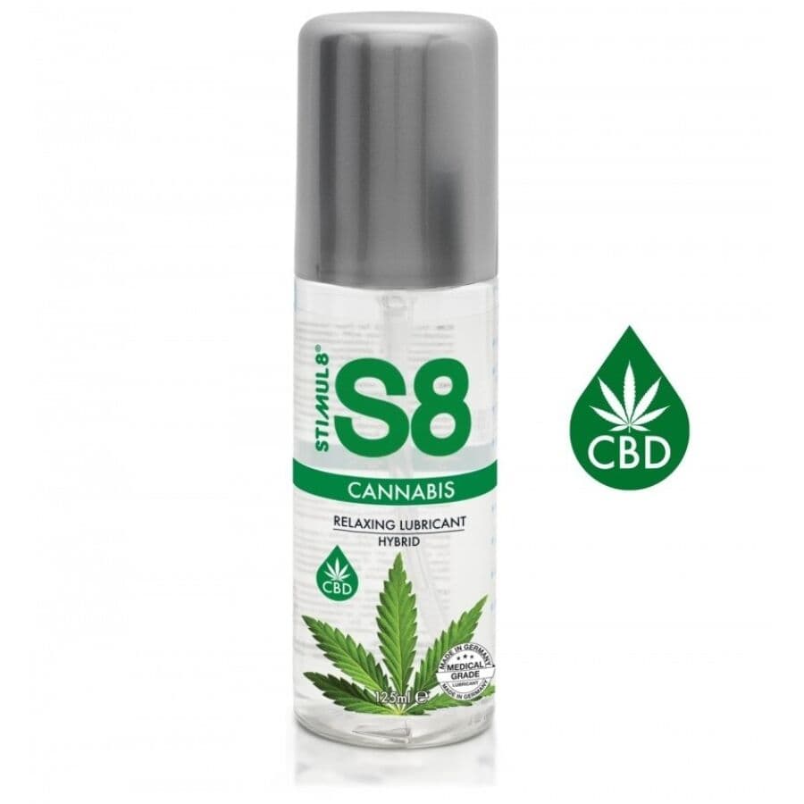 Stimul8 S8 Cannabis Hybrid Gleitgel in 50-ml- und 125-ml-Flasche im Vergleich