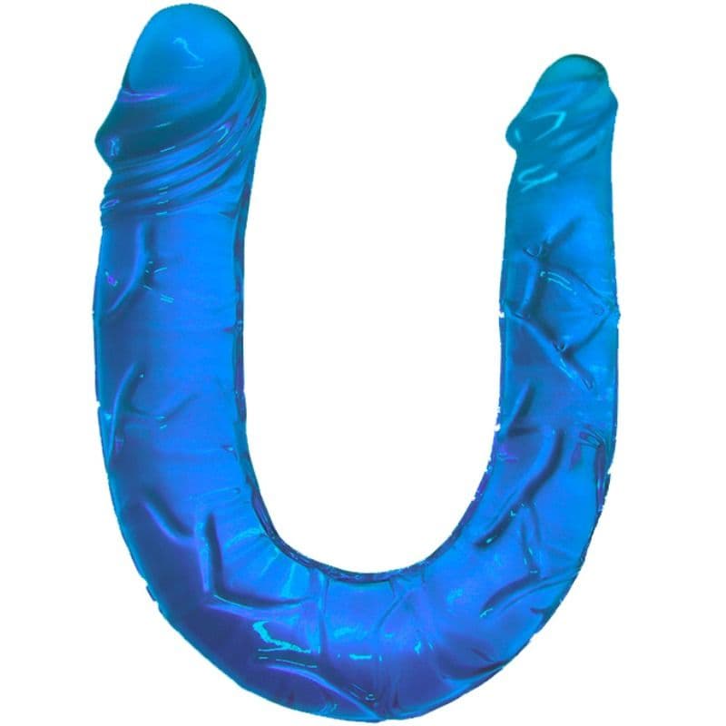 Baile – Kompakter Doppeldildo in Hufeisenform, durchscheinend