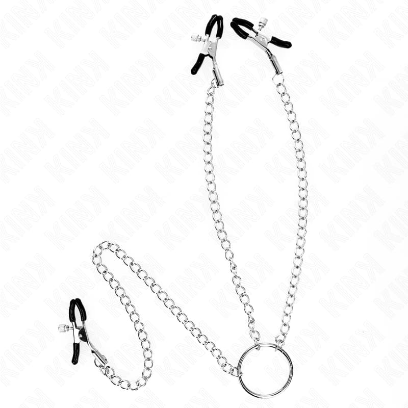 Kink Modell 0 – dreifach Nippel- und Klitorisklemmen mit Kette