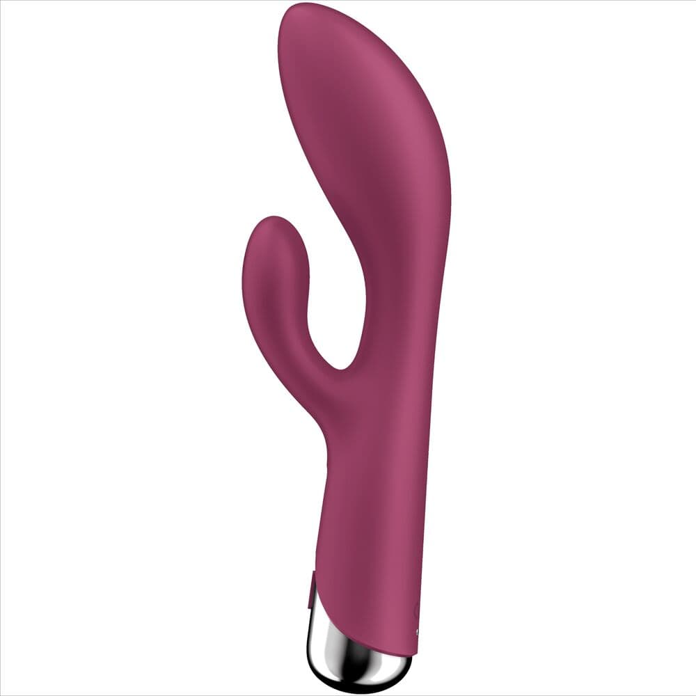 Satisfyer Spinning Rabbit 1 in der Farbvariante Beige, Gesamtansicht des Produkts