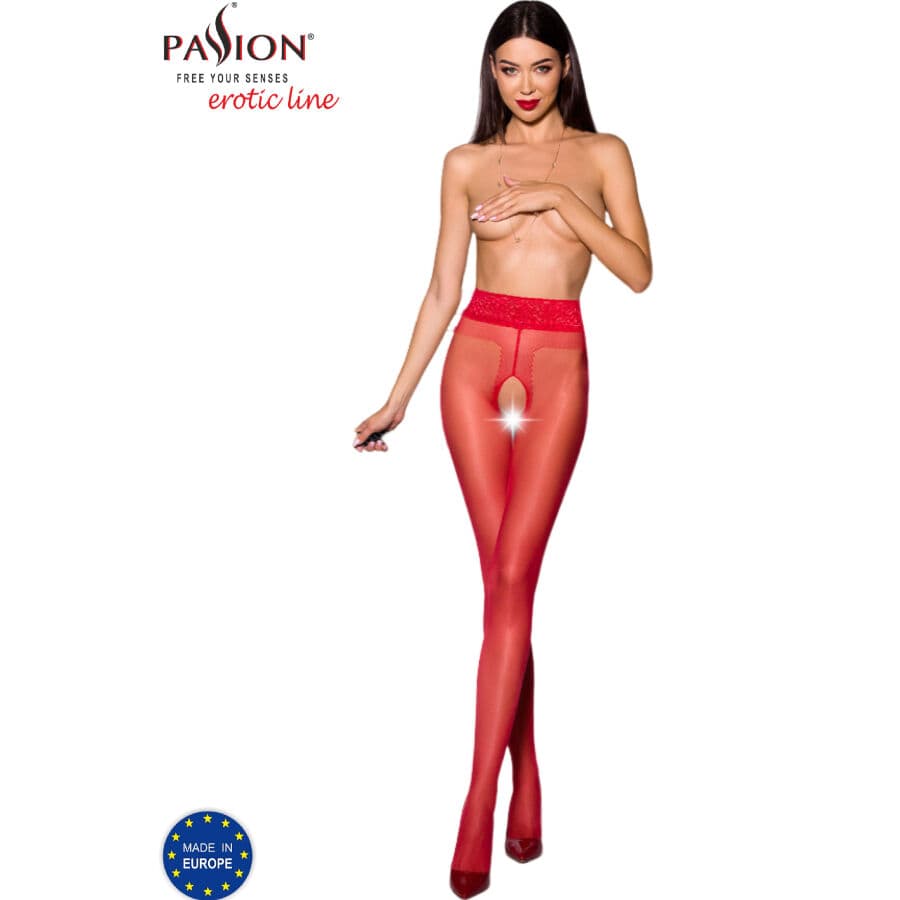 Passion Tiopen 001 – Ouvert-Strumpfhose mit 20 DEN