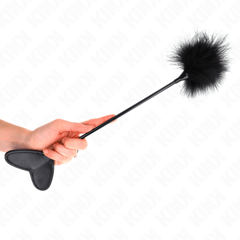 Kink Federstab mit Herzpaddle – Federkitzler und Paddle in einem, 31 cm