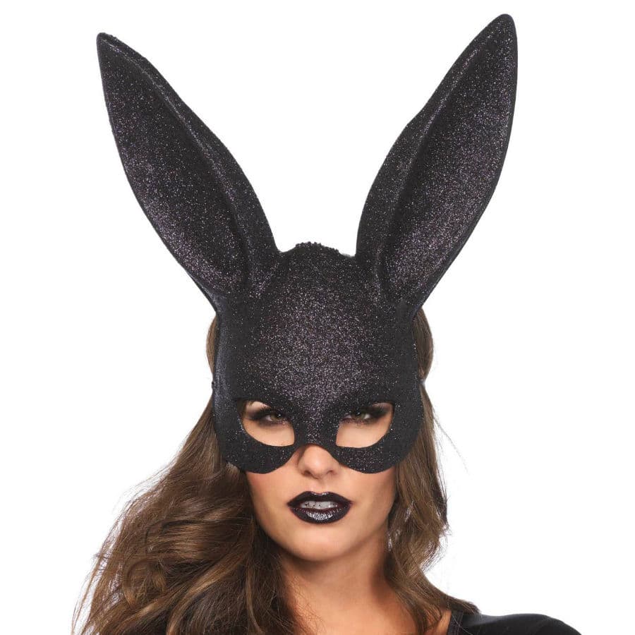 Leg Avenue Glitter Masquerade – Kaninchenmaske mit Glitzer