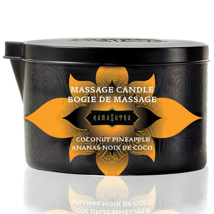 Kamasutra Kokosnuss-Ananas – Massagekerze mit Kokosnuss und Ananas