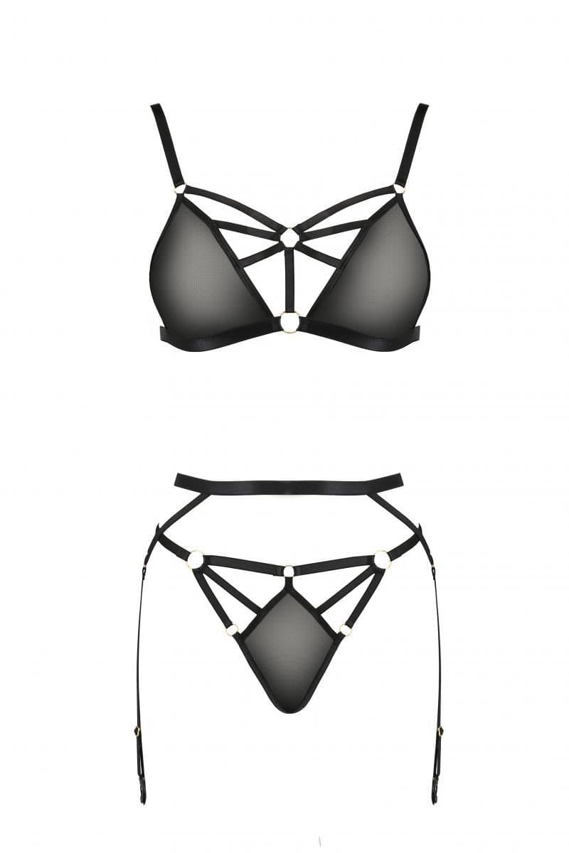 Passion Devil Collection Dessous-Set – mit elastischen Gummibändern