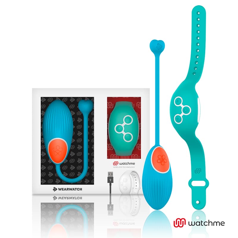 Wearwatch Egg WatchMe Blau/Aquamarin – Vibrationsei mit Smartwatch-Fernbedienung