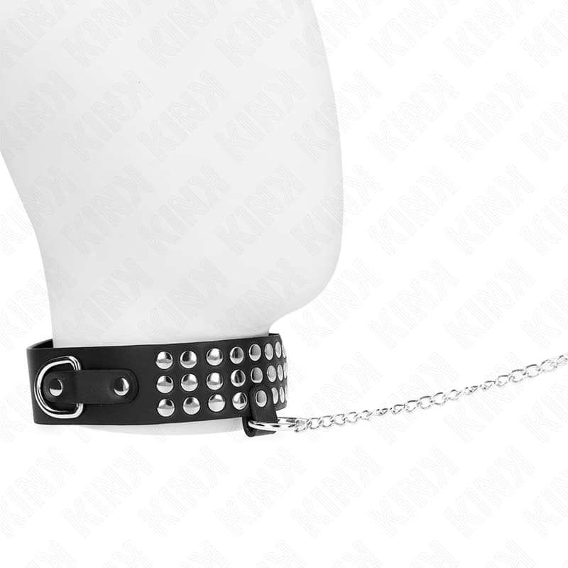 Kink – Halsband in Glanzoptik mit Leine, 37–42 cm