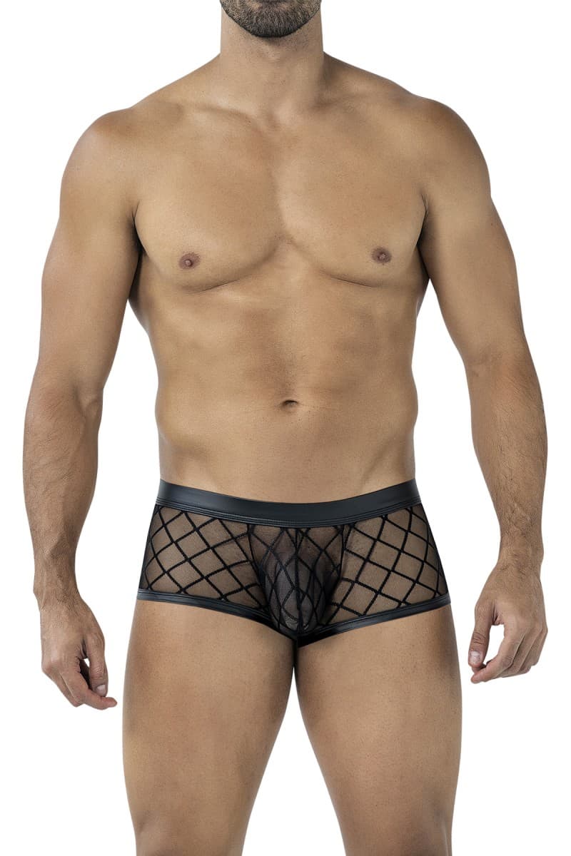 Cut4Men – Trunk Shorts mit Netz im Karomuster