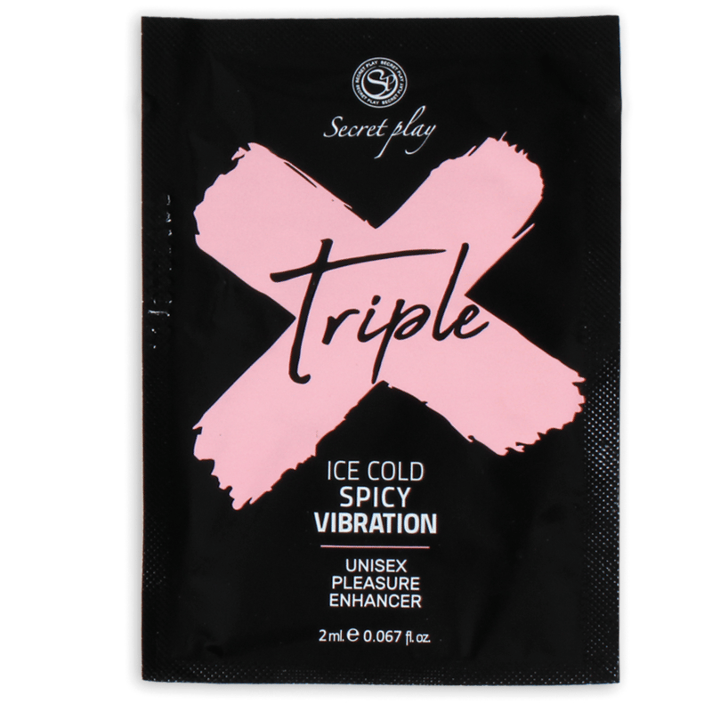 Secretplay Triple X – Veganes Lustverstärker-Gel, Einzeldosis 2 ml
