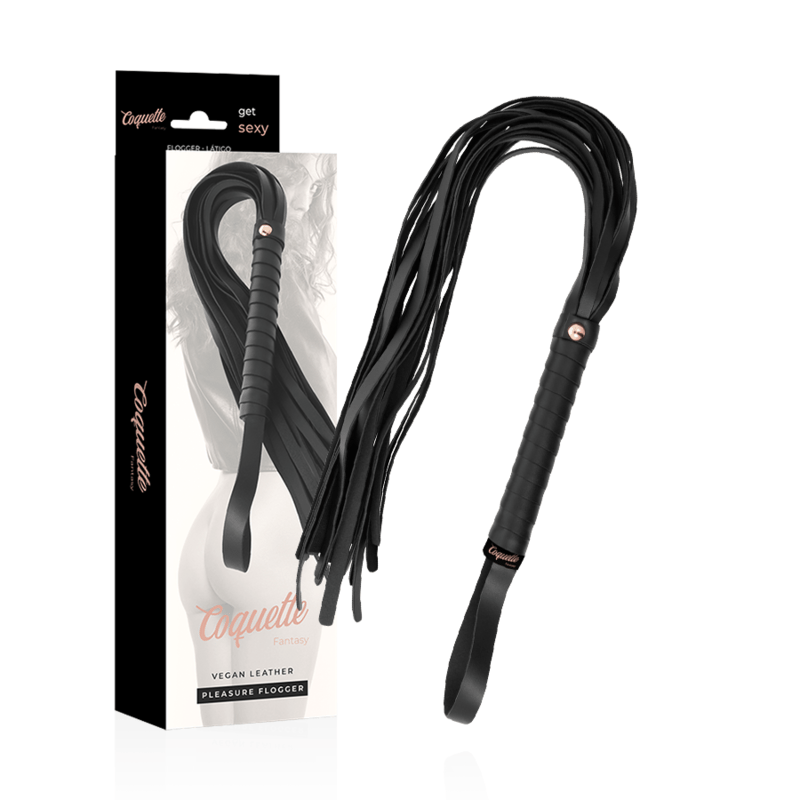Coquette Chic Desire Fantasy – Flogger aus veganem Leder, 28 cm