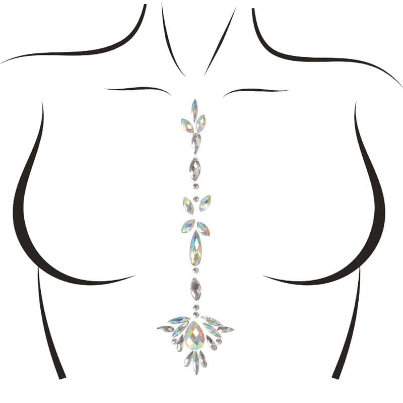 Leg Avenue Jade – selbstklebender Körperschmuck mit Strasssteinen