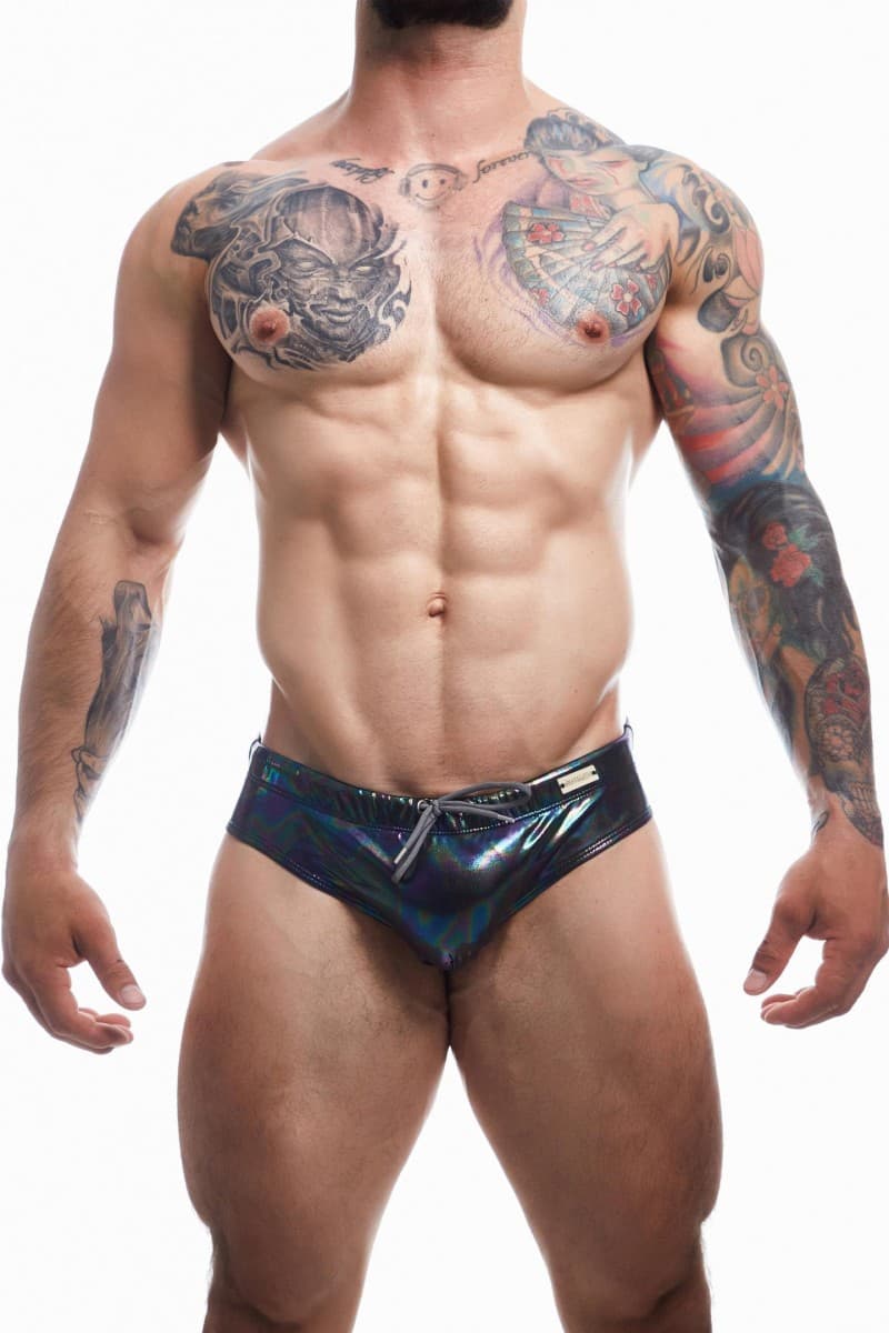 Cut4Men – Badeslip mit herausnehmbarem Suspensorium, Schwarz