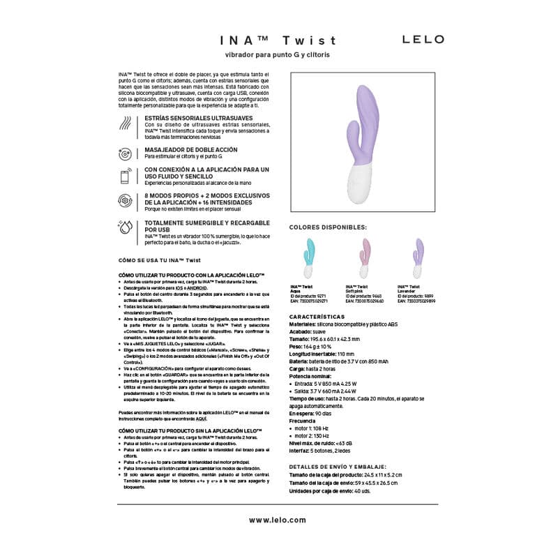 Lelo Ina Twist in Rosa als Farbvariante als Nahaufnahme fotografiert