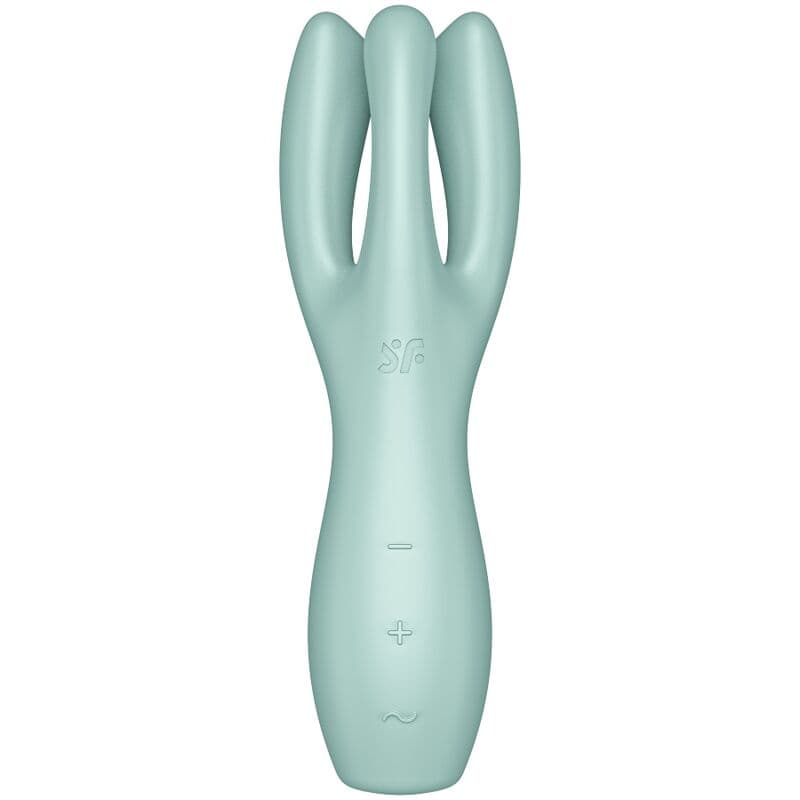 Satisfyer Threesome 3 in der Farbvariante Rosa, aus einem weiteren Blickwinkel