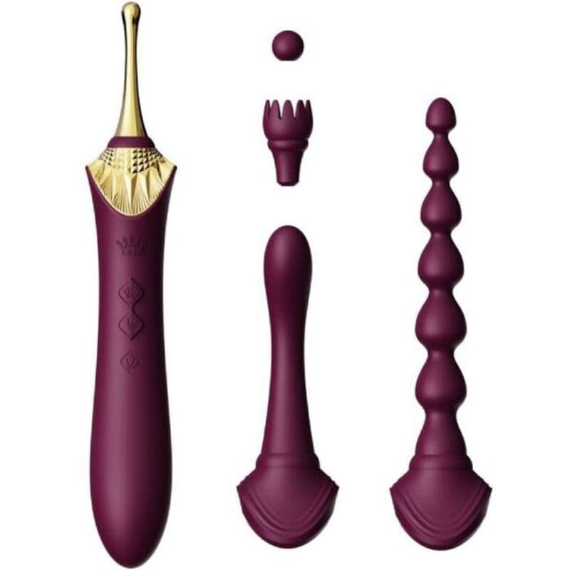 Zalo Bess 2 – Klitorisvibrator mit 4 Aufsätzen und Heizfunktion – Lila, Ansicht 16