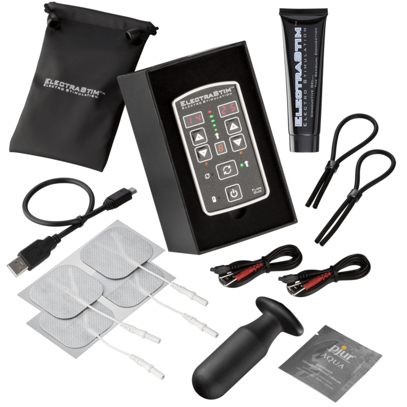 ElectraStim Flick Duo Multipack – Zweikanal-Set mit Sonde und Ringen