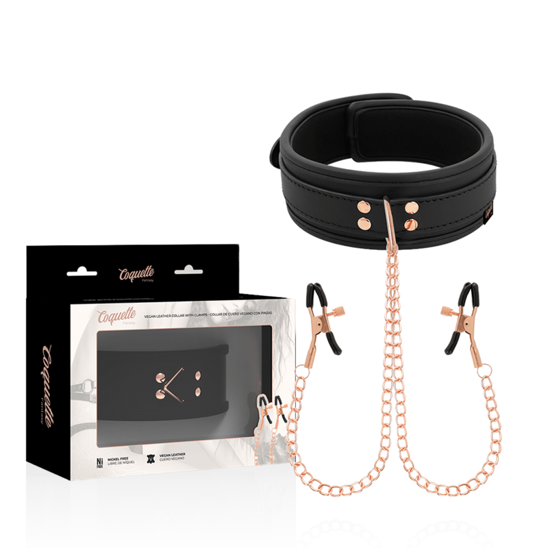 Coquette Chic Desire Fantasy – Halsband mit Nippelklemmen