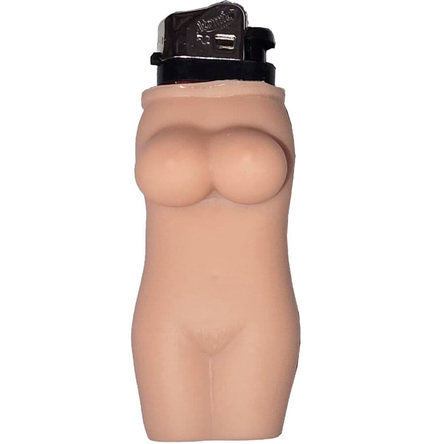 Diablo Picante Body Woman – Feuerzeug in Frauenkörperform, Naturton
