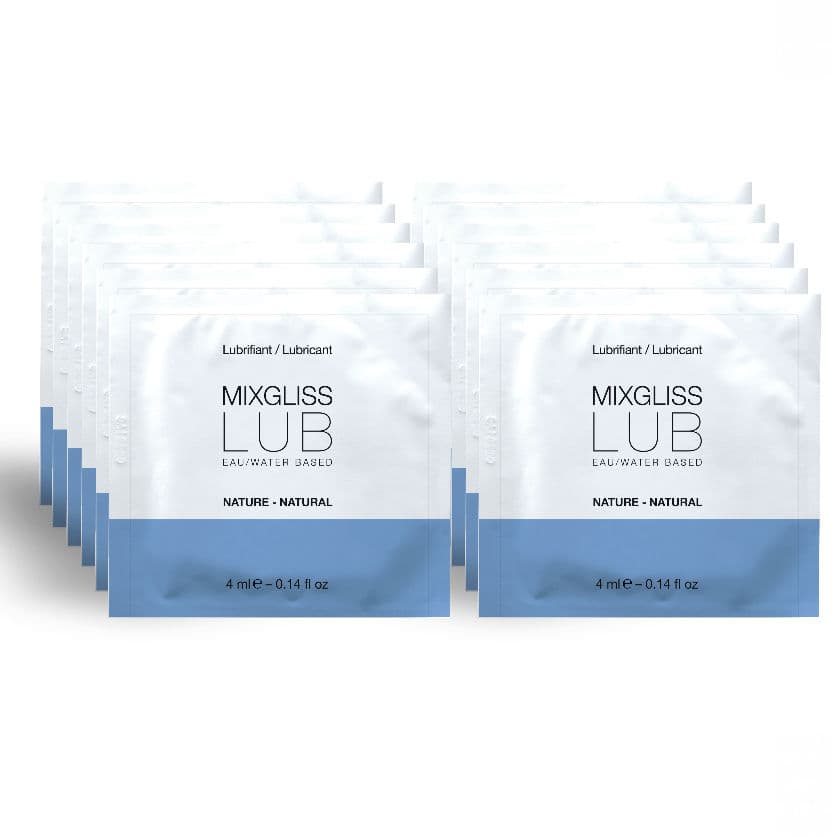 Mixgliss Natürlich – Gleitgel auf Wasserbasis, 12 x 4 ml Einzeldosis