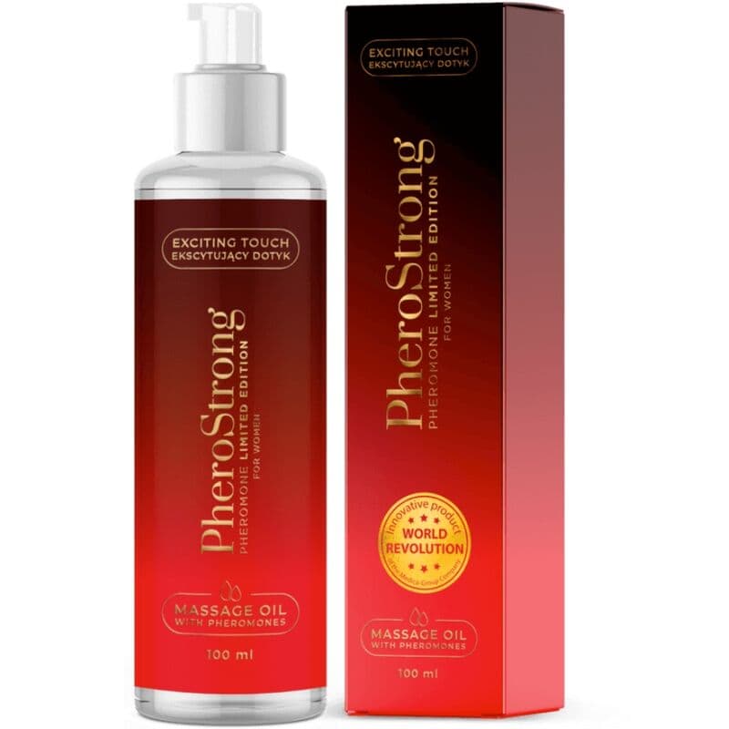 PheroStrong Massageöl Limited Edition für Frauen – Parfümiertes Körperöl