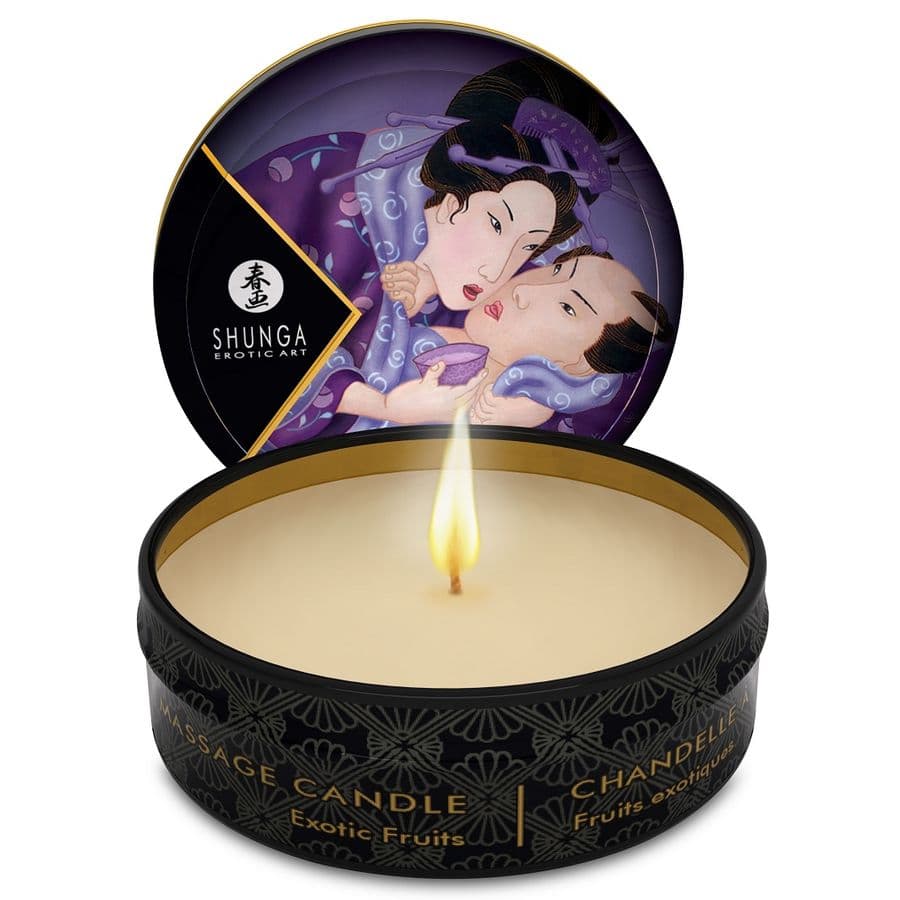 Shunga Mini Caress by Candlelight – Massagekerze, Exotische Früchte