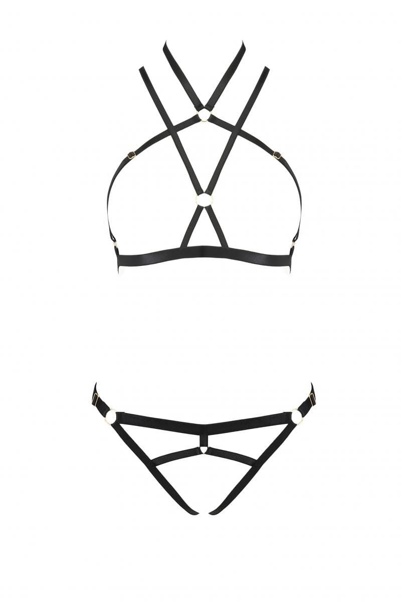 Passion Kelis – Dessous-Set aus BH und Tanga, Devil Collection
