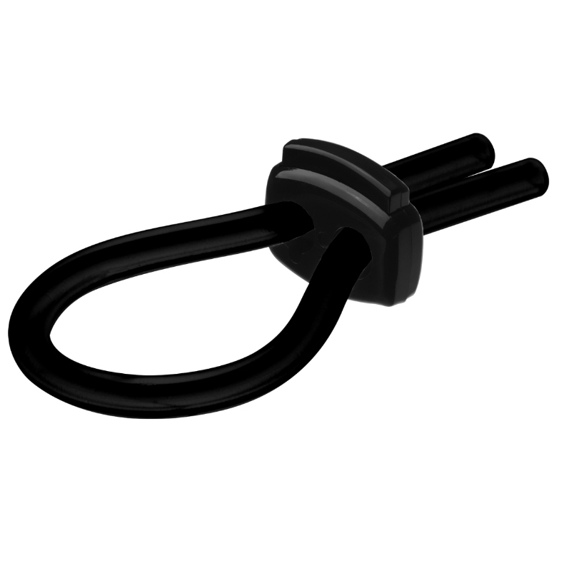 Joydivision Potenzduo Ring – Silikon-Penisring, Schwarz, Größe M