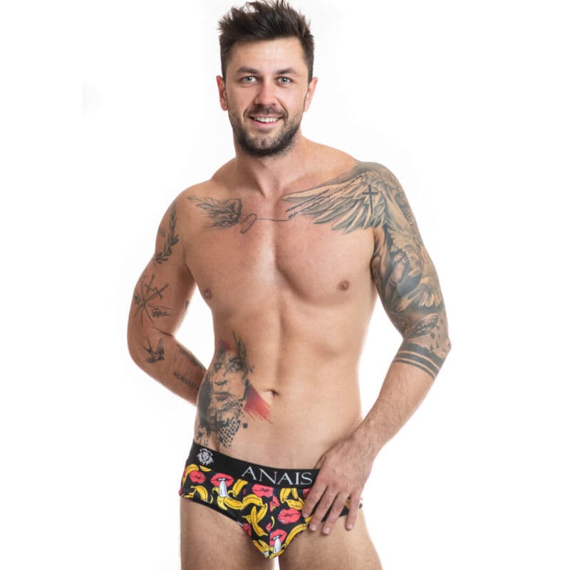Anais Men Banana – Jockstrap-Bikini mit offenem Gesäß