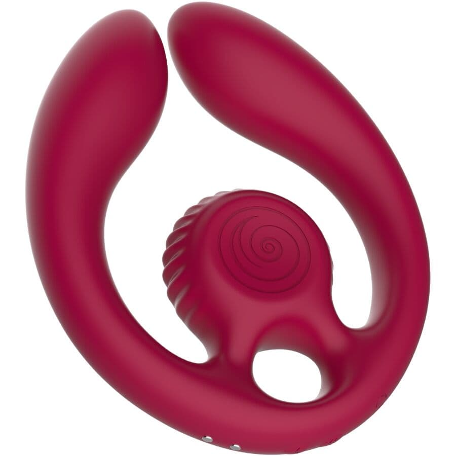 Snail Vibe Gizi Duo – Paarstimulator mit Fernbedienung, Burgund