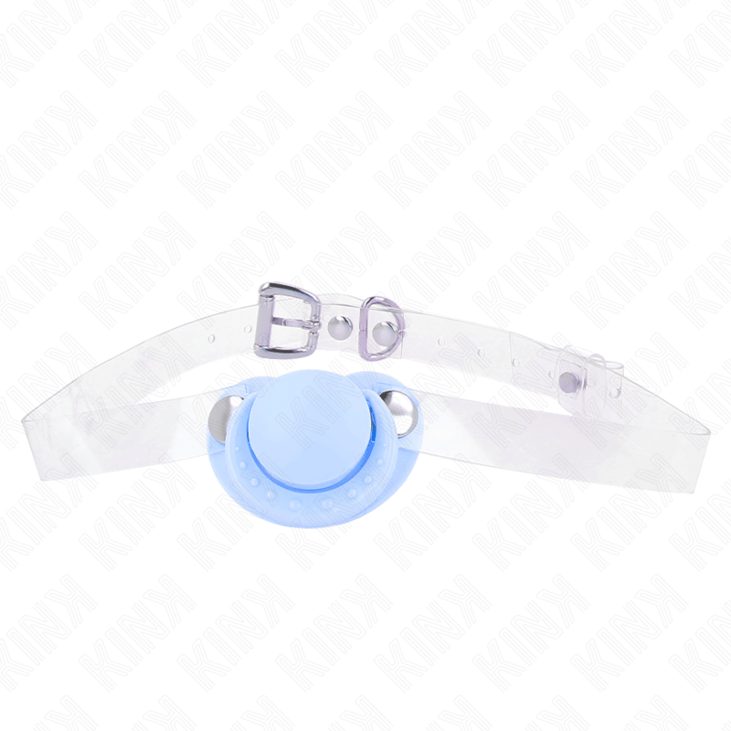 Kink – Knebel in Schnullerform, hellblau, 43–60 cm