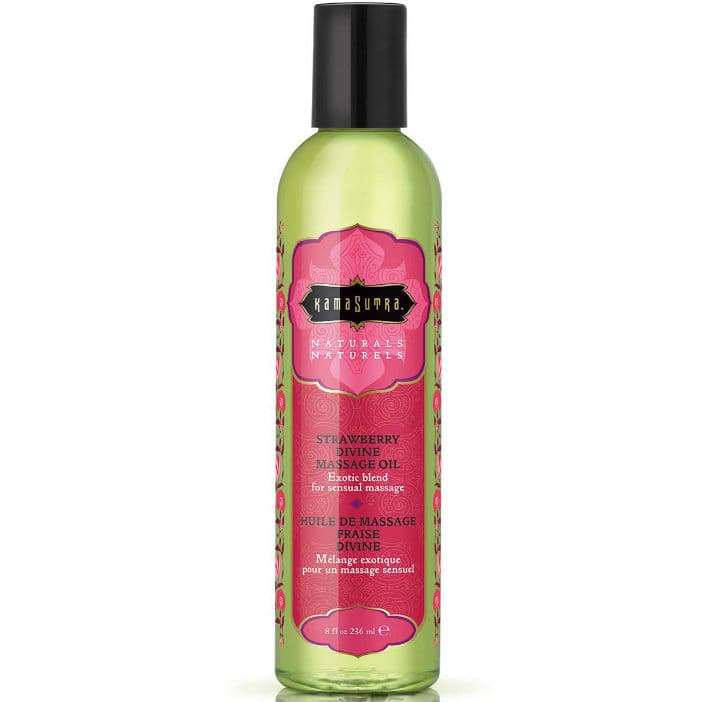 Kama Sutra Naturals – Massageöl Erdbeere, 236 ml