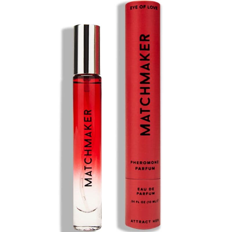 Matchmaker Red Diamond LGBTQ Pheromon-Parfum, Etikett mit Inhaltsangabe auf der Rückseite