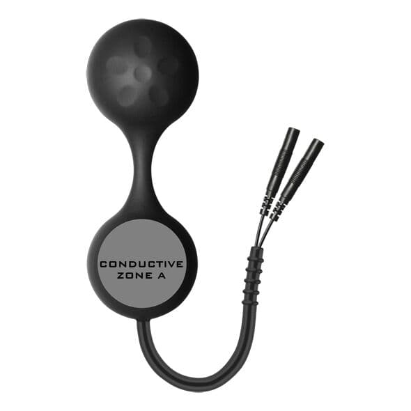ElectraStim Silicone Noir Lula – Elektro-Liebeskugel für Kegelübungen