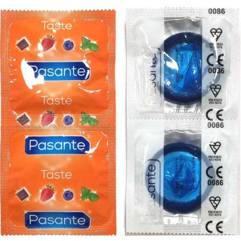Pasante Blueberry – Kondome mit Blaubeergeschmack, 144 Stück