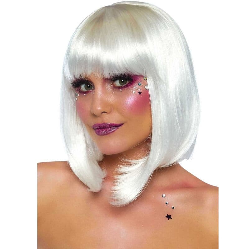 Leg Avenue Glow Bob – im Dunkeln leuchtende Perücke in Weiß
